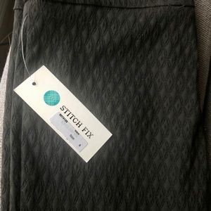 Erica Taylor black stretch straight leg pants